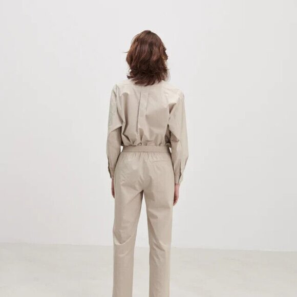 Skall Studio Edgar Pant Pocket Light Gray Straight Leg Pajama S - Picture 2 of 6